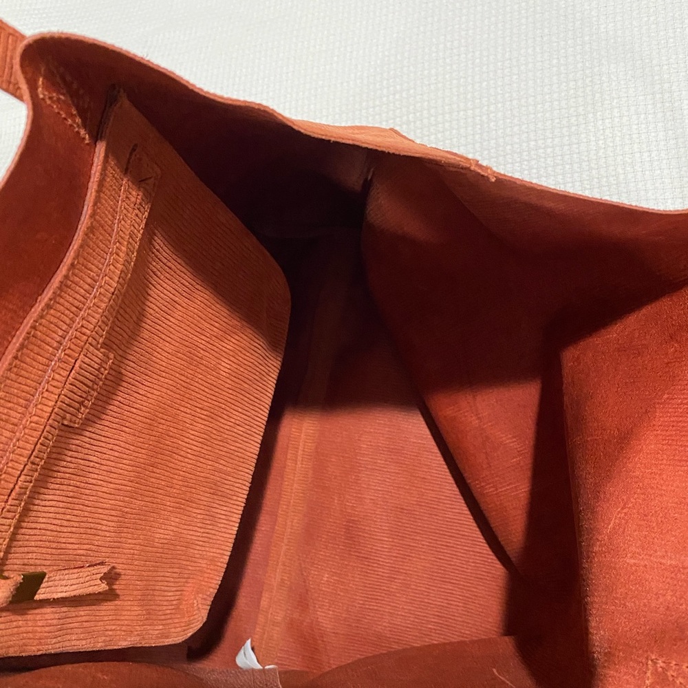 Madewell The Transport Tote RUSSET Corduroy Suede - Picture 5 of 16
